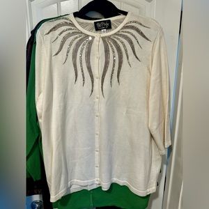 Bob Mackie vintage wearable art sweater